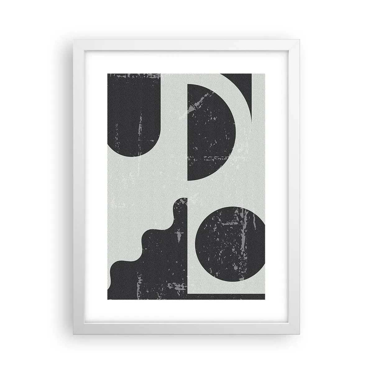 Plakat w białej ramie - Kompozycja ponad i pod - 30x40 cm
