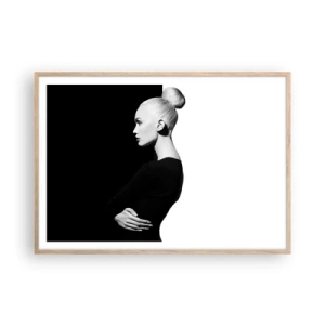 Plakat w ramie jasny dąb - Po prostu kobieta - 100x70 cm