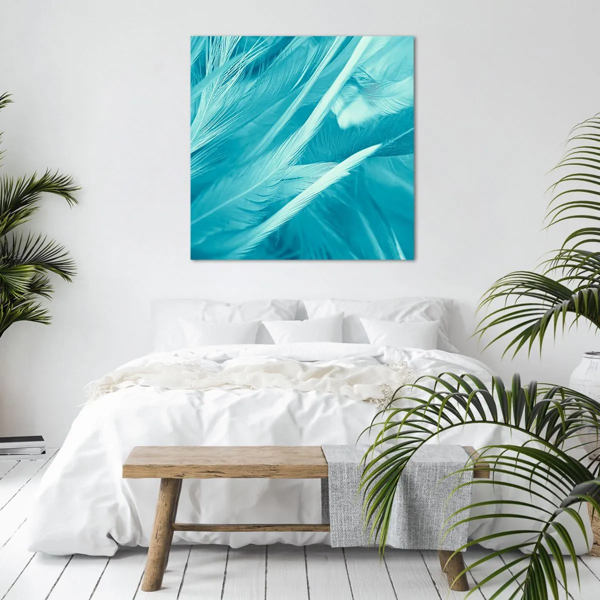 Obraz na płótnie - Utonąć w puchu - 40x40 cm