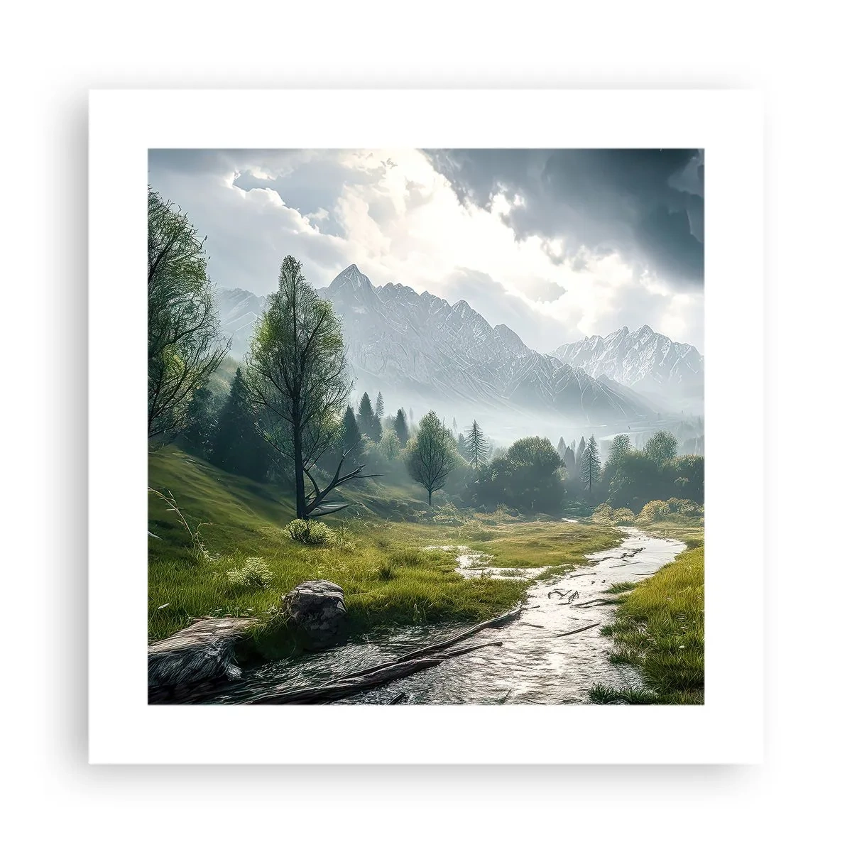 Plakat - Tam i z powrotem - 40x40 cm