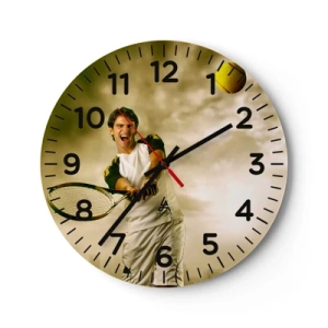 Zegar ścienny - Energia i radość - 30x30 cm