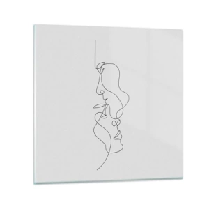 Obraz na szkle - Żar rzewnych żądz - 30x30 cm