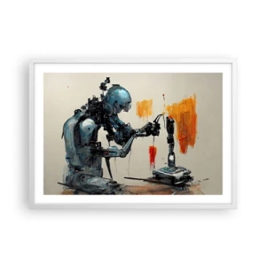 Plakat w białej ramie - Już jutro… - 70x50 cm