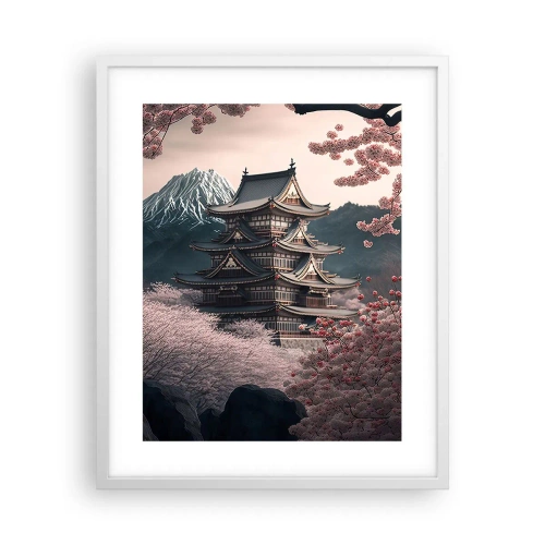Plakat w białej ramie - Kraj kwitnącej wiśni - 40x50 cm