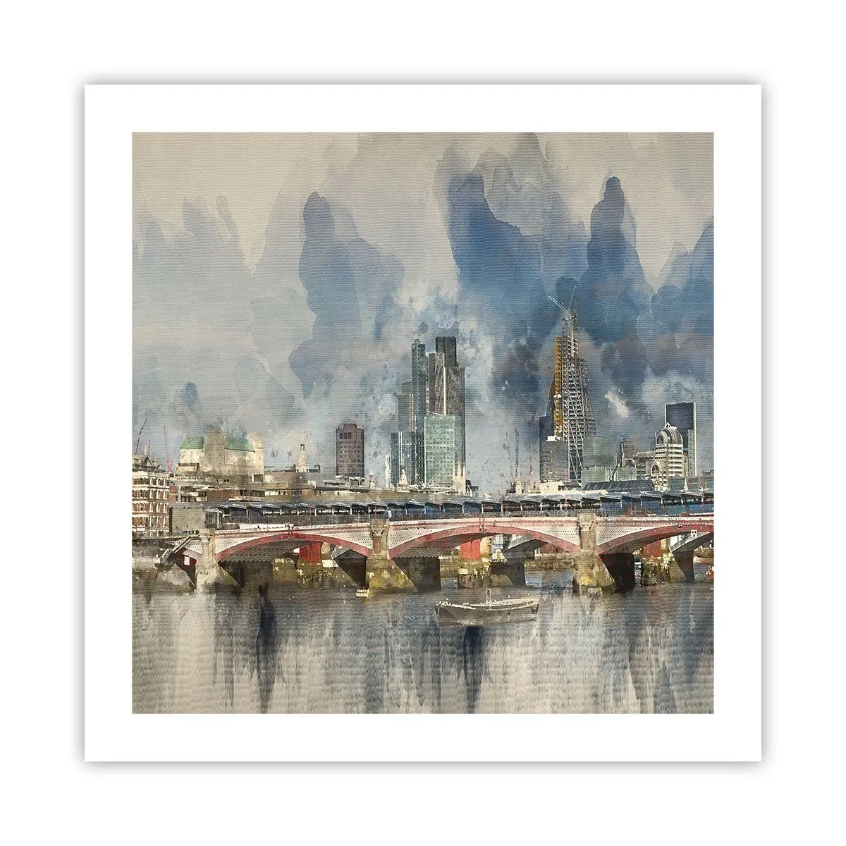 Plakat - Londyn w całej okazałości - 50x50 cm