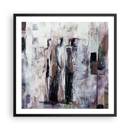 Plakat w czarnej ramie - Tajemnicza trójka - 60x60 cm