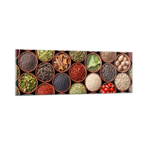 Obraz na szkle - Wszystkie smaki świata - 90x30 cm