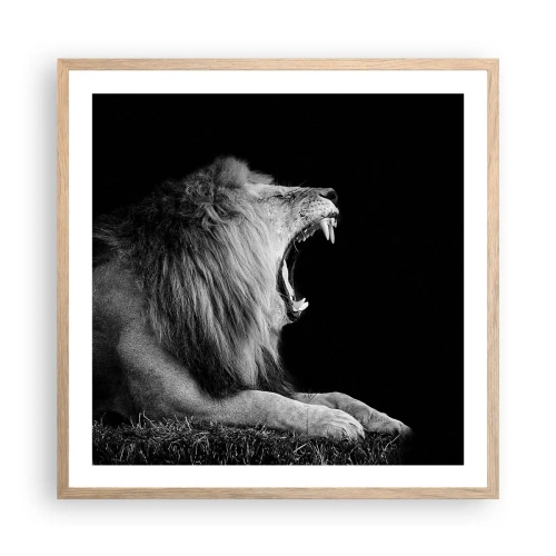 Plakat w ramie jasny dąb - Bez żadnych wątpliwości - 60x60 cm