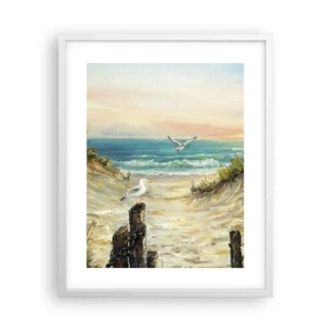 Plakat w białej ramie - Bezwietrzne zacisze - 40x50 cm