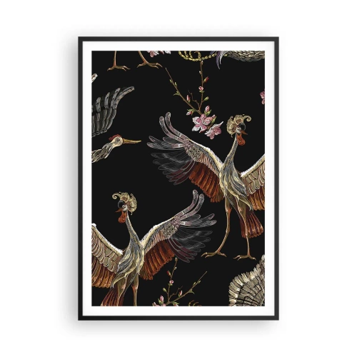 Plakat w czarnej ramie - Baśniowy ptak - 70x100 cm