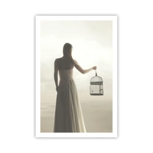 Plakat - Bądź wolna - 61x91 cm