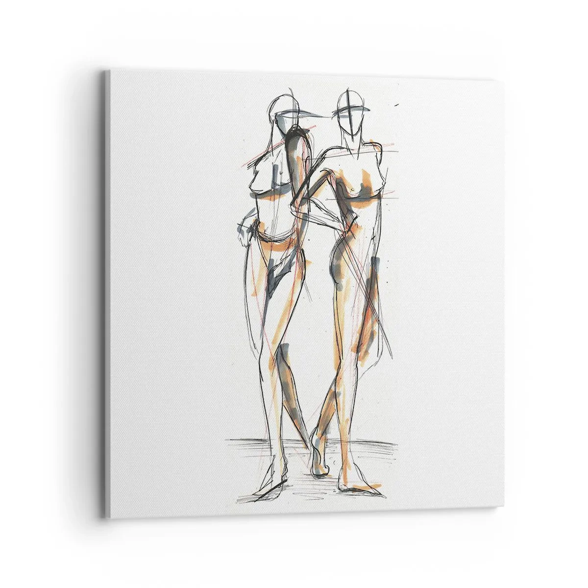 Obraz na płótnie - Studium wdzięku - 70x70 cm