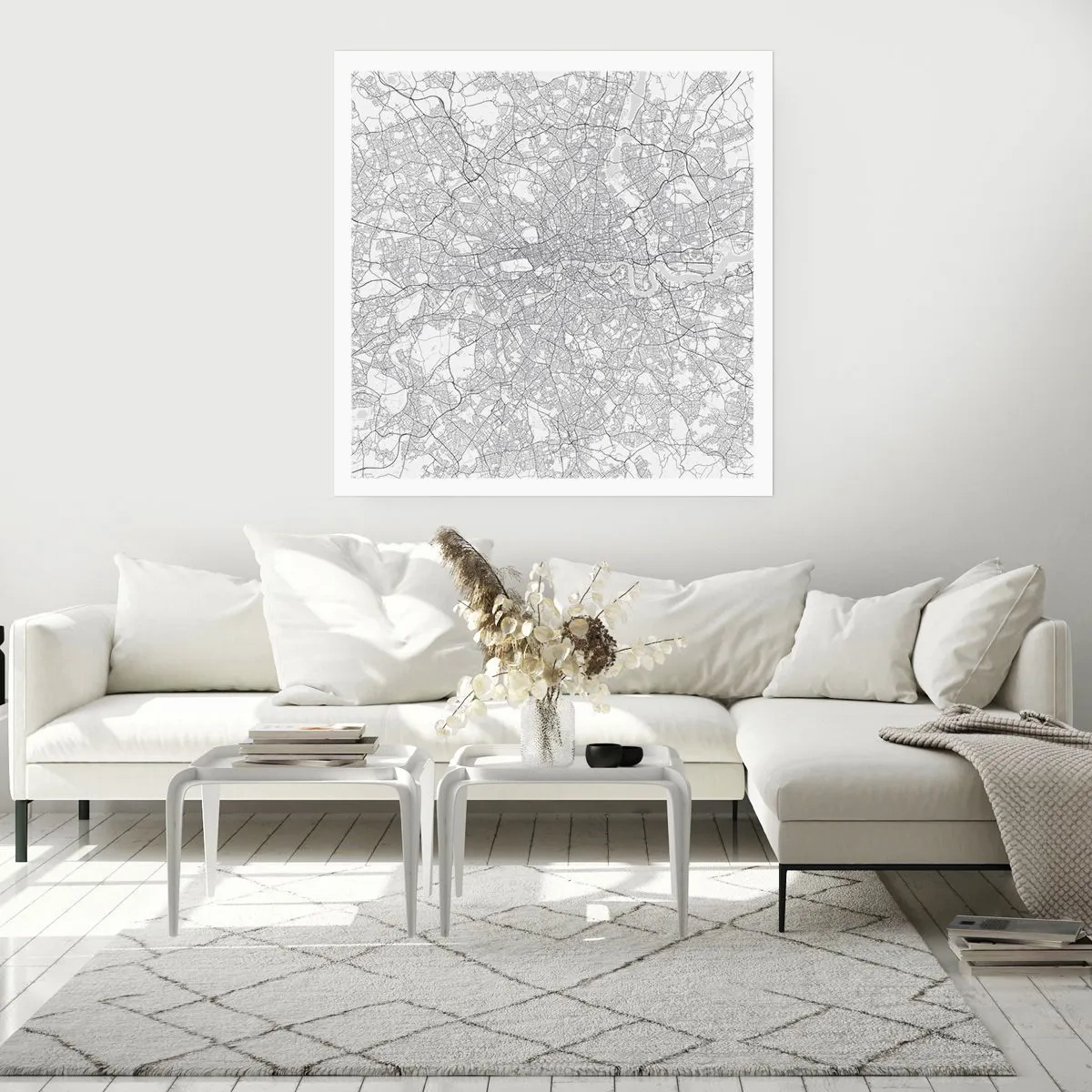 Plakat - Mapa londyńskiego labiryntu - 50x50 cm