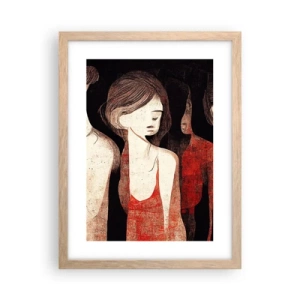 Plakat w ramie jasny dąb - Madonny z ciemności - 30x40 cm