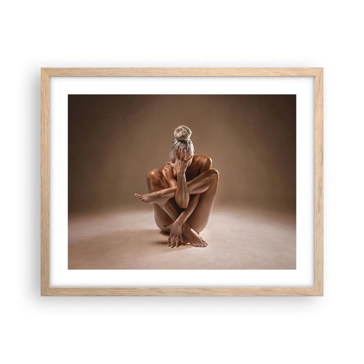 Plakat w ramie jasny dąb - Jedność ciała i ducha - 50x40 cm