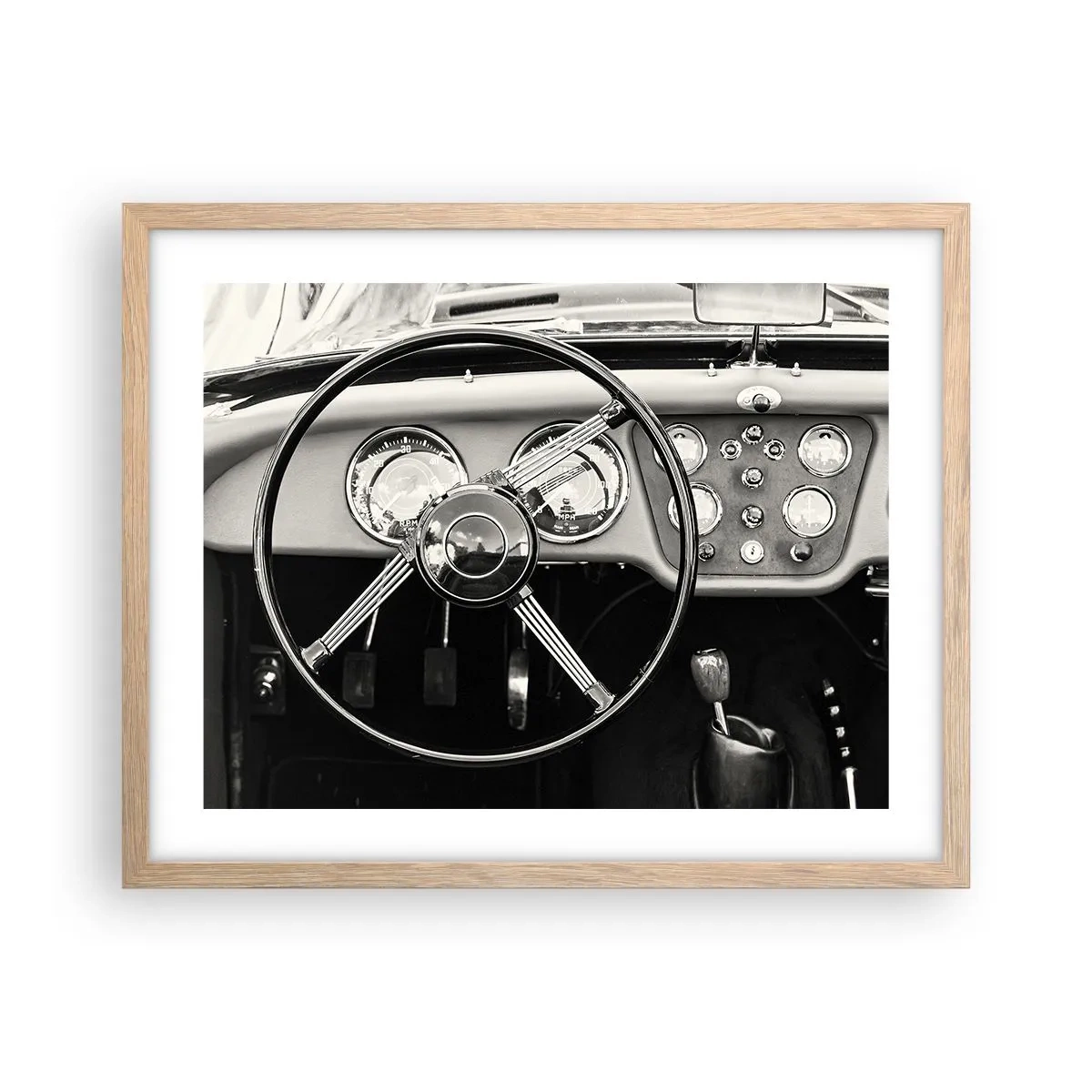 Plakat w ramie jasny dąb - Marzenie kolekcjonera - 50x40 cm