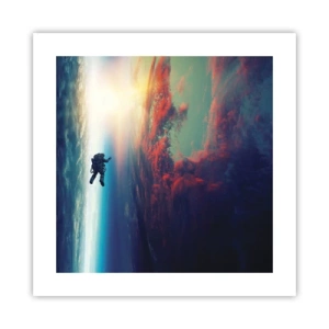 Plakat - Mierzyć się ze wszechświatem - 40x40 cm