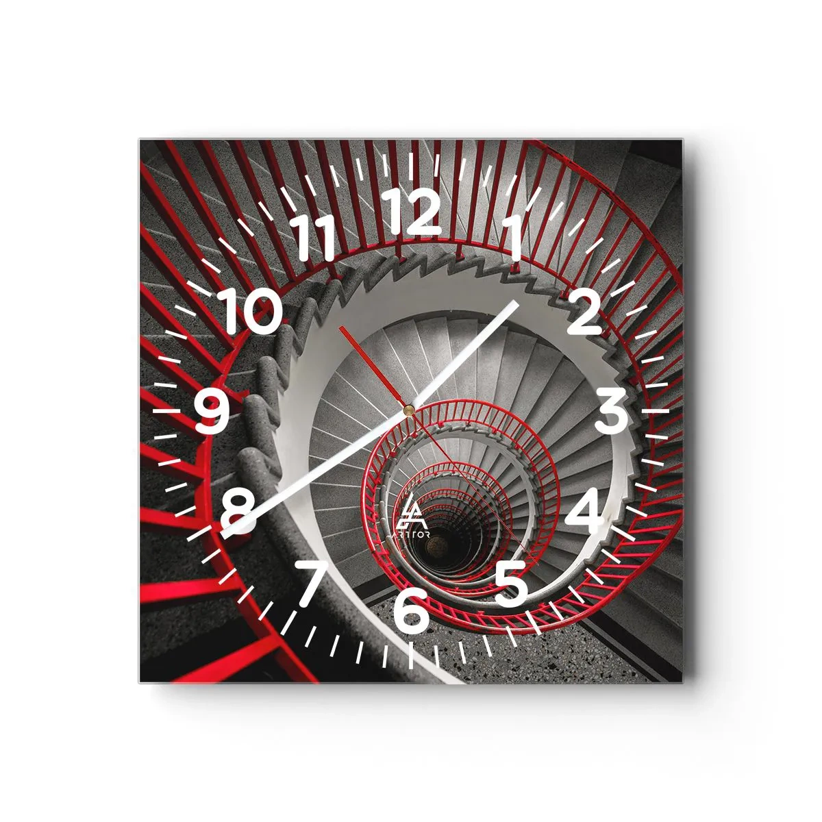 Zegar ścienny - Zabawy architektury - 30x30 cm