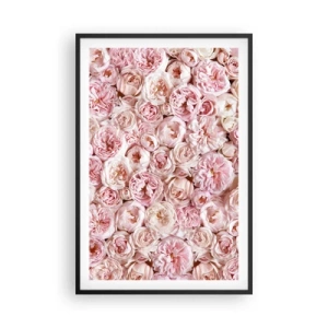 Plakat w czarnej ramie - Usłane różami - 61x91 cm