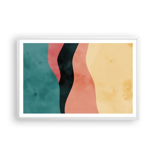 Plakat w białej ramie - Zgodna niezgodność - 91x61 cm