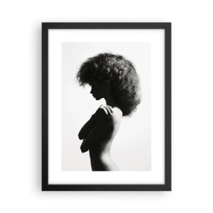 Plakat w czarnej ramie - Jak kwiat na smukłej łodydze - 30x40 cm