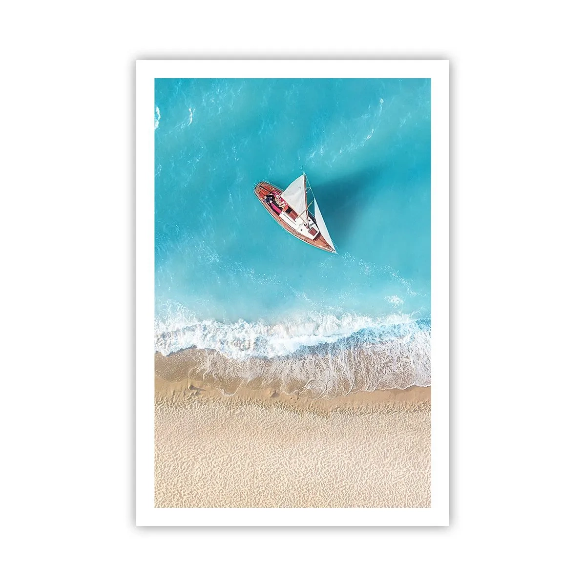 Plakat - Na granicy błękitu i złota - 61x91 cm