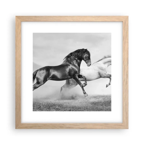 Plakat w ramie jasny dąb - Anioły i demony - 30x30 cm