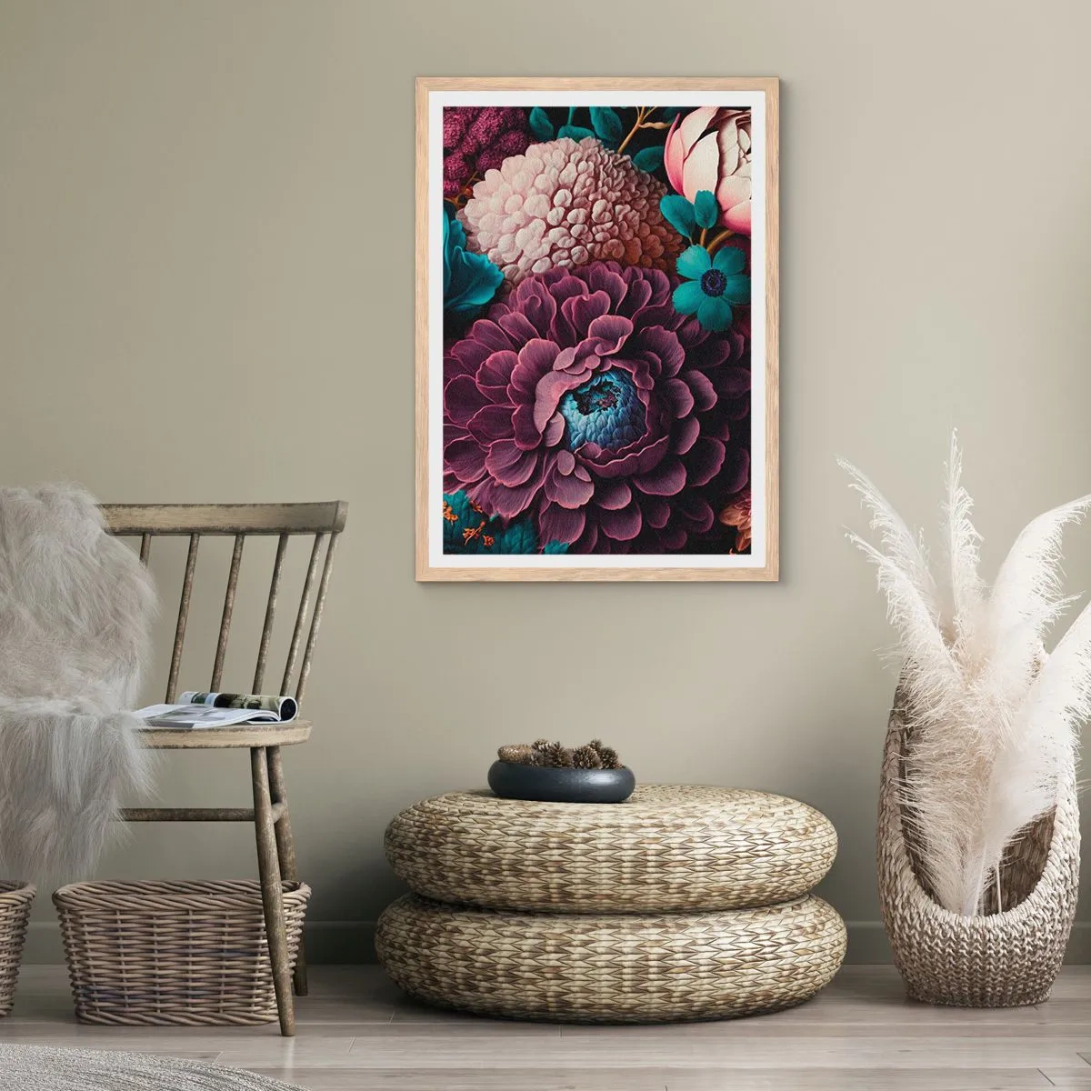 Plakat w ramie jasny dąb - Natura na bogato - 40x50 cm