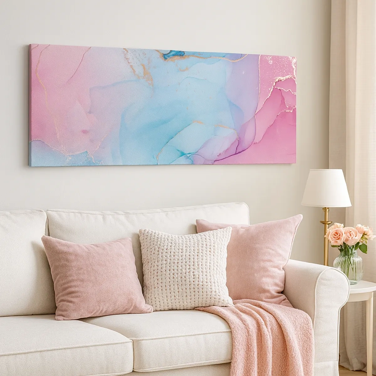 Obraz na płótnie - Spotkanie i przenikanie - 30x30 cm