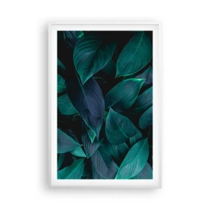 Plakat w białej ramie - Zieleń sama w sobie - 61x91 cm