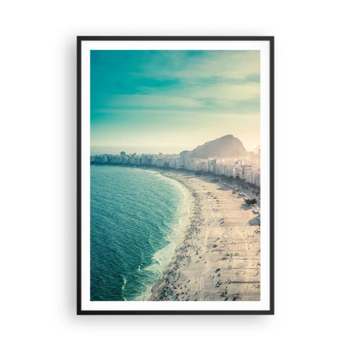 Plakat w czarnej ramie - Wieczne wakacje w Rio - 70x100 cm