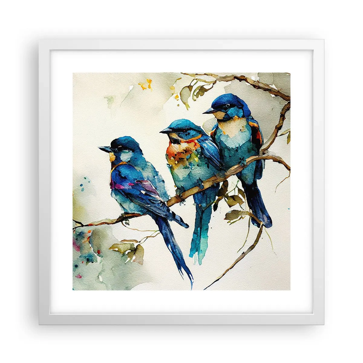 Plakat w białej ramie - Obraził się? - 40x40 cm