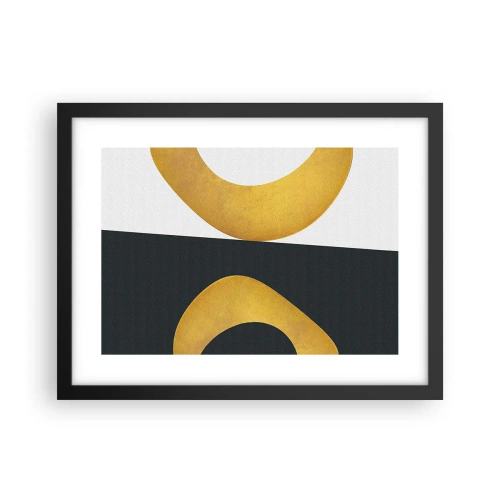 Plakat w czarnej ramie - Po pierwsze: złoto - 40x30 cm
