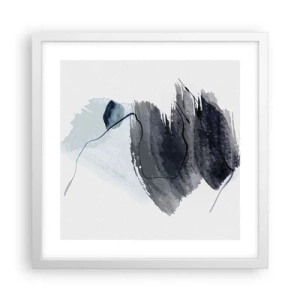 Plakat w białej ramie - Intensywność i ruch - 40x40 cm
