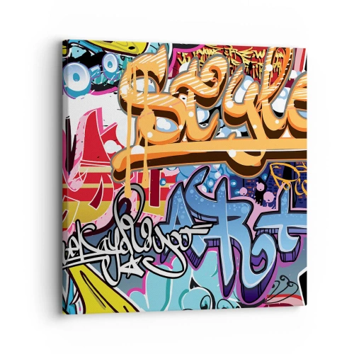 Obraz na płótnie - Murale, murale, murale… - 30x30 cm