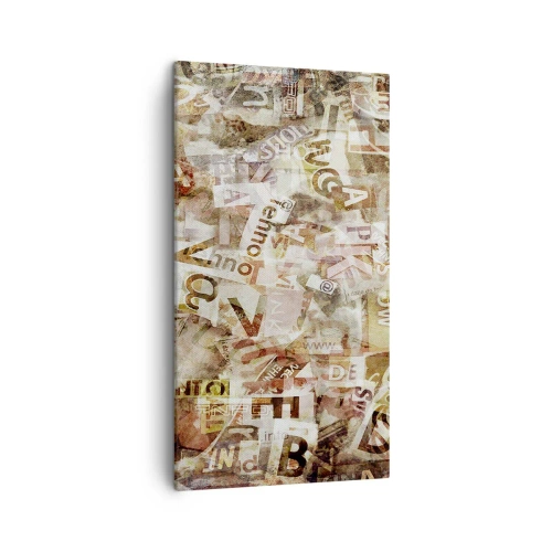 Obraz na płótnie - Zjednoliterzam paplomanię - 45x80 cm