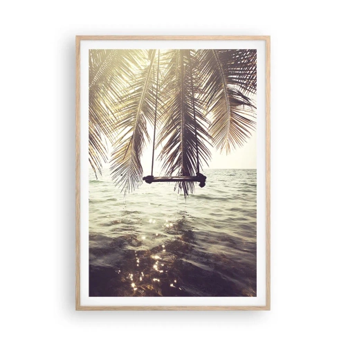 Plakat w ramie jasny dąb - Można bujać w obłokach do woli - 70x100 cm