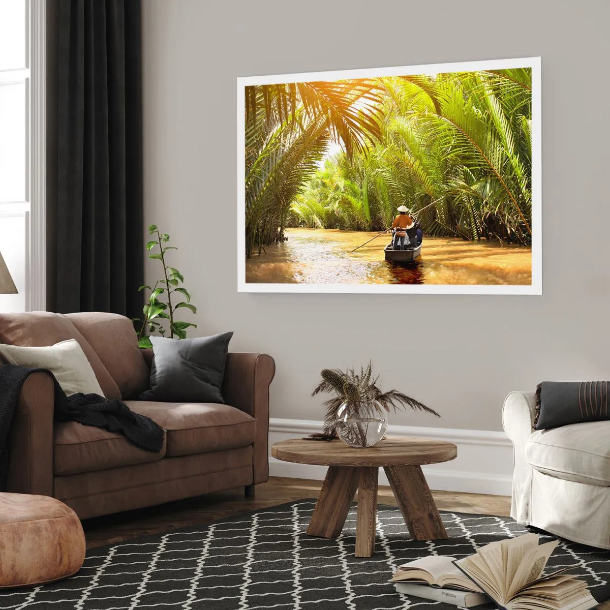 Plakat - Palmowym wąwozem - 70x50 cm