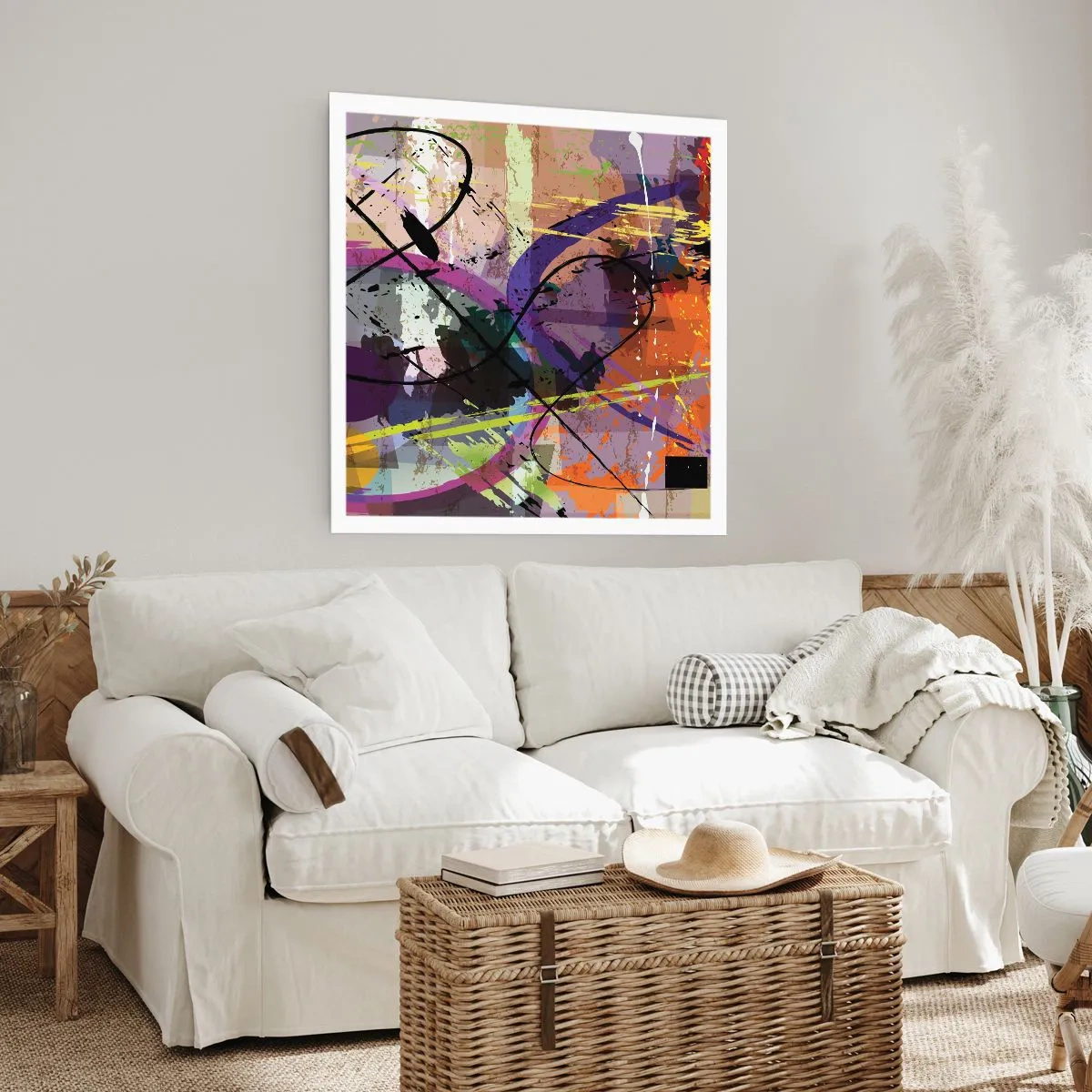 Plakat - Można wprost lub naokoło - 40x40 cm