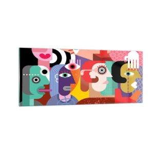 Obraz na szkle - My od pana Picassa - 100x40 cm