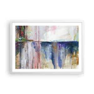 Plakat w białej ramie - Barwne wrażenia i skojarzenia - 70x50 cm