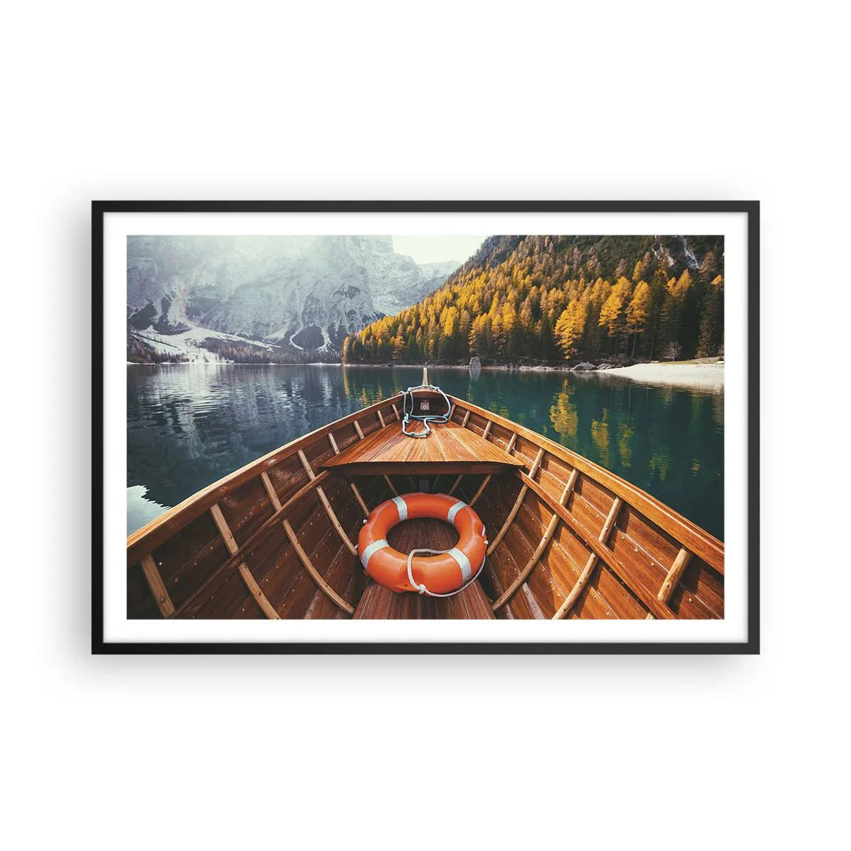 Plakat w czarnej ramie - Górska wycieczka - 91x61 cm