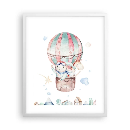 Plakat w białej ramie - Wrócimy wkrótce! - 40x50 cm