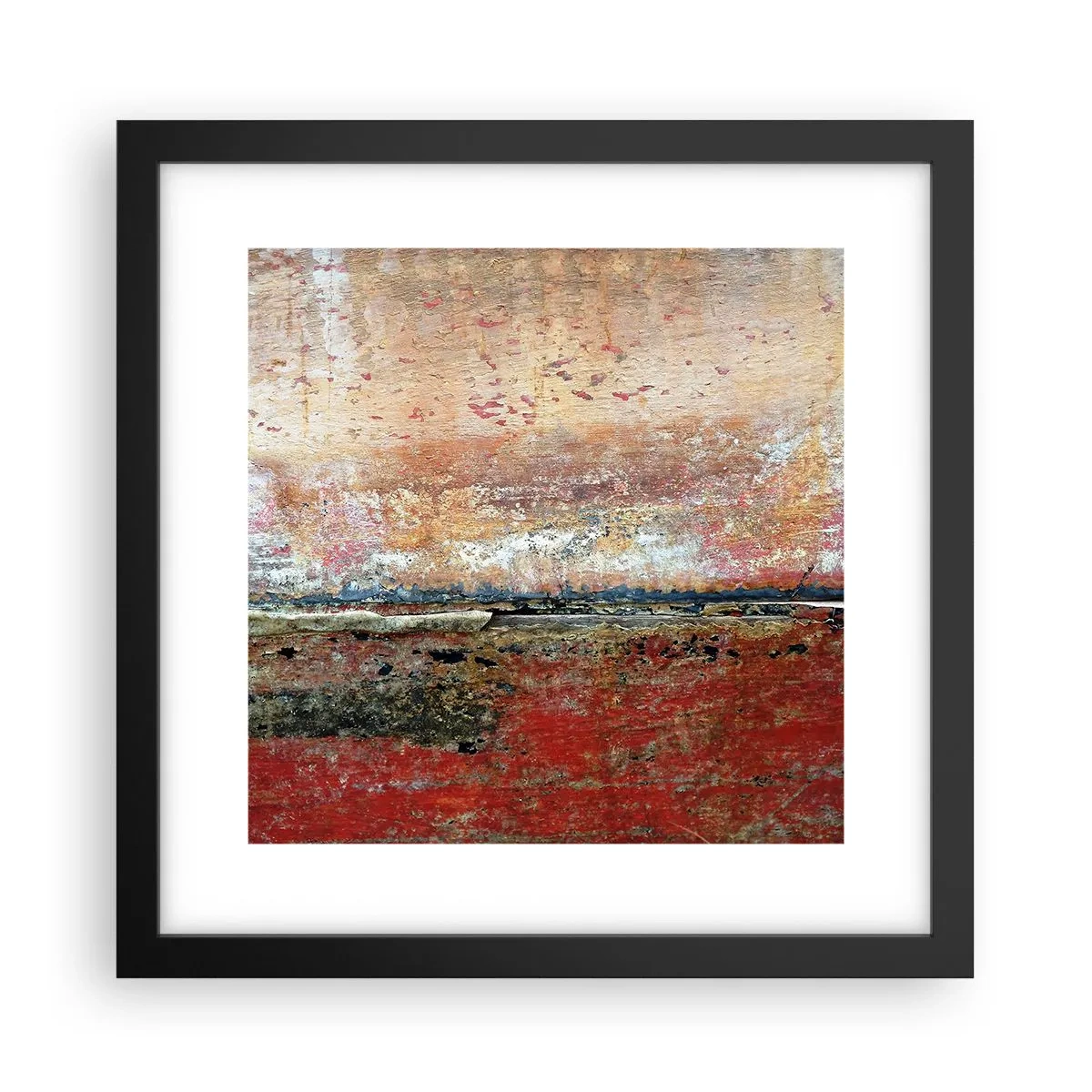 Plakat w czarnej ramie - Może to morze - 30x30 cm