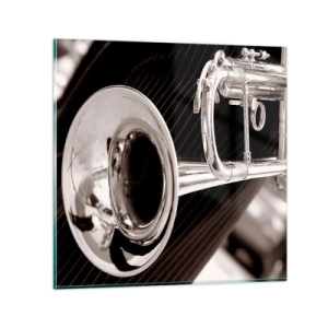 Obraz na szkle - Muzyczna podróż do lat 30. - 70x70 cm