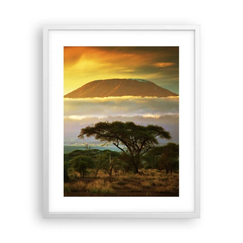 Plakat w białej ramie - Sen podróżnika - 40x50 cm