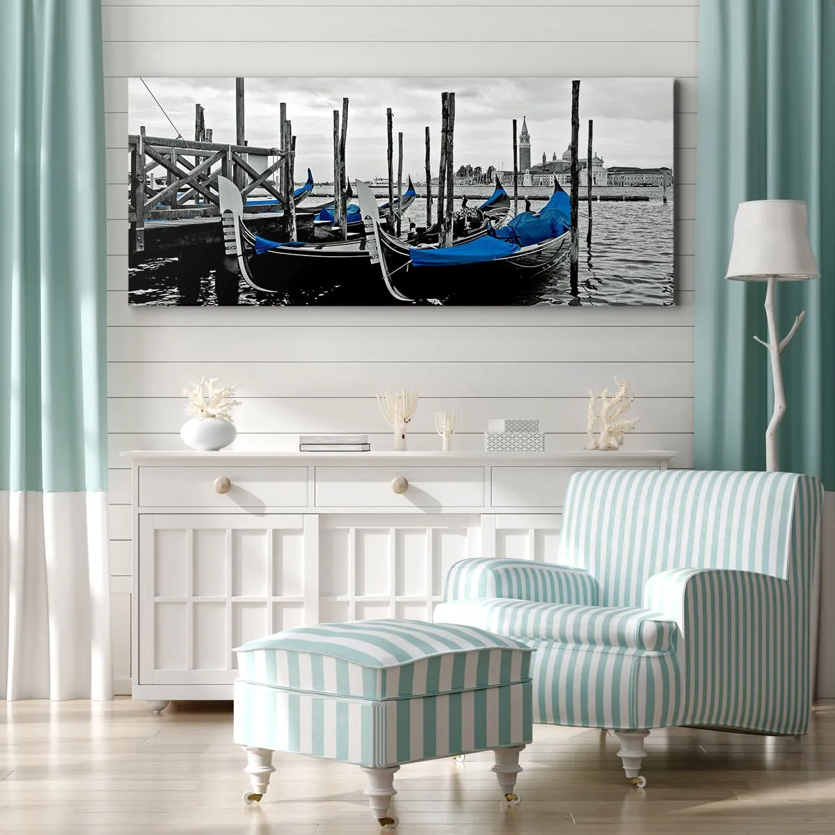 Obraz na płótnie - Zamyślona Wenecja - 100x40 cm