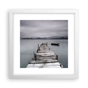 Plakat w białej ramie - Jutro możesz ruszać - 30x30 cm