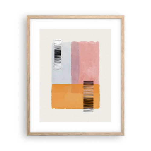 Plakat w ramie jasny dąb - Z kąta w kąt - 40x50 cm