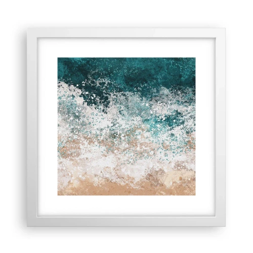 Plakat w białej ramie - Morskie opowieści - 30x30 cm